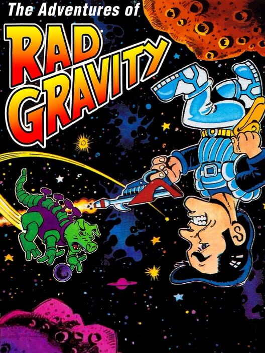 Adventures of Rad Gravity, The cover art